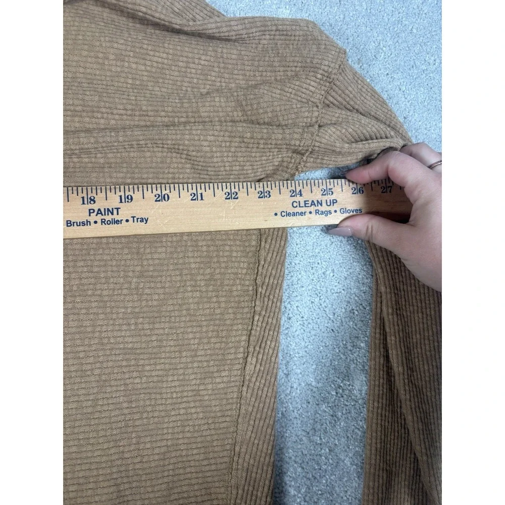 Free‎ People We The Free Cognac Long SLeeve Tunic oversized sweater Xs Mock Neck